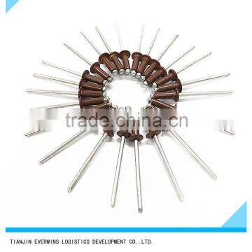 Brown color Open type Countersunk head Waterproof Aluminium Blind rivet