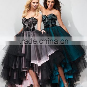 (MY1607) MARRY YOU Wholesale Sweetheart Corset Short Front Long Back Tulle Evening Dress Online