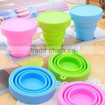 High Quality Retractable Cup Silicone Drinking Cup Retractable Mug