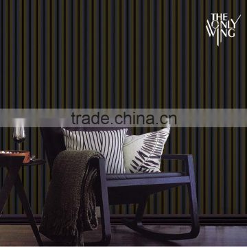 06609 black grey color stripes wallpaper