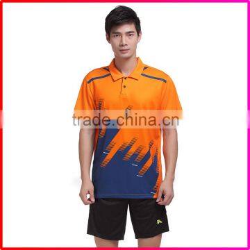 Sublimation Printed 100% polyester Men Badminton Clothing Women Sports Wear