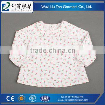 Flower Printed Corduroy Kids Safety High Visibility Girl Shirt photo-3