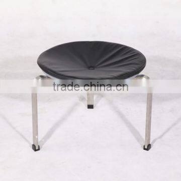 Home furniture Leather Round Stool Poul Kjarholm PK33 Round Stool