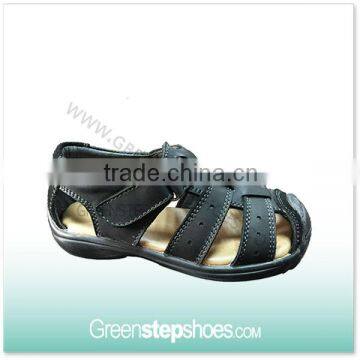 Black TPR Action Leather Sandals Kids Sandal Boys Children Footwear Sandals