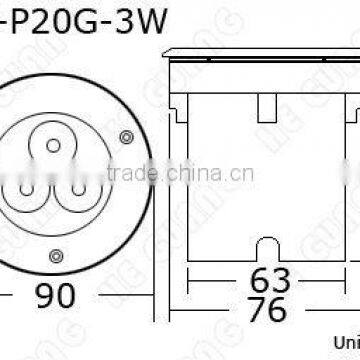 3W RGB Ied Step Light photo-3