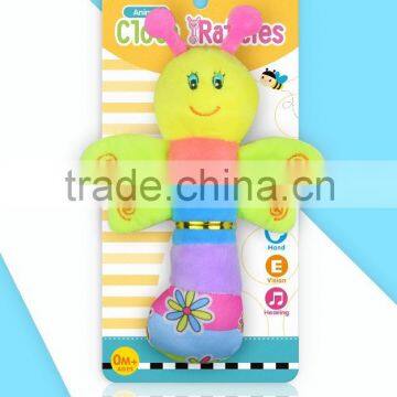 2016 New Plush Baby Toys Fabric Baby Rattle Toys for Infant With CE/ROHS Test Reports