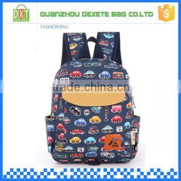 High quality polyester material bag funny school backpacks