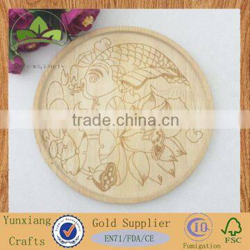 wooden tea base,rubber wood base