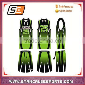 Stan Caleb Sublimated double face basketball unfior design,cheap reversible basketball uniforms design