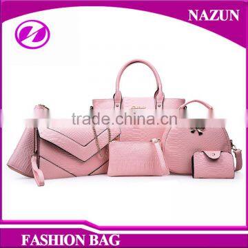 2016 New Style Wholesale Low Price Office Bags China 6 Pcs Fashion Ladies Handbag photo-5
