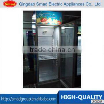 supermarket Transparent Glass Door Upright commercial refrigerator showcase