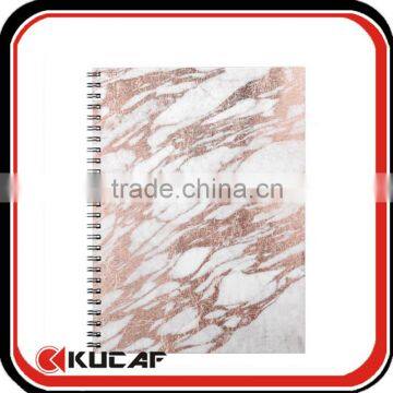 Custom printing spiral bound marble notebook