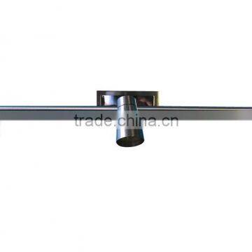three head metal wall lamp