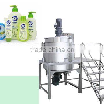steam heating 500L liquid blending tank for liquid detergent,cosmetic high shear mixer for sale,high shear homogenizer price