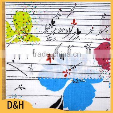 latest design eco-friendly high-quality wholesale slub printed100% cotton fabric in stock