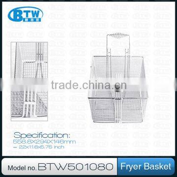 Rectangular Unique Style Fish Frying Basket,Chip Fryer Basket For Deep Fat Fryer