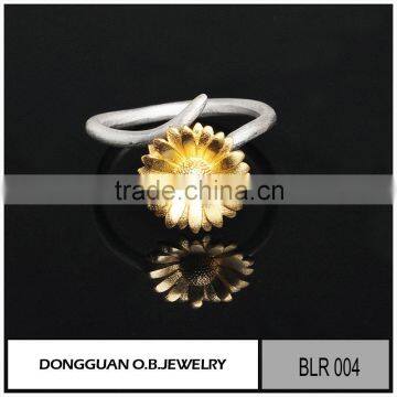 Latest Brass Antique Jewelry Ring Without Stone/Gold Plated Ring photo-2