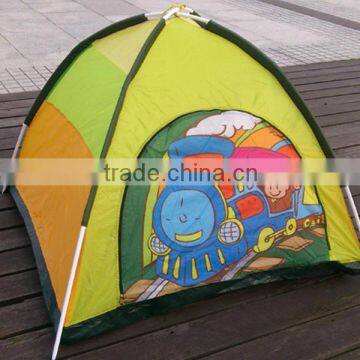 Train pattern kid play dome tent