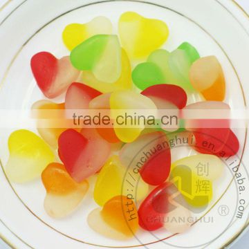 Double Colors Heart Shape Gummy Candy In Bulk