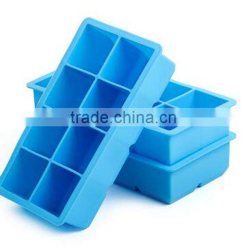 Perfect square shaped 8 holes silicone ice cube tray