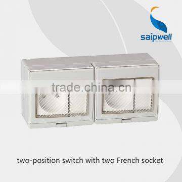 Surface Mount Waterproof Switch And Socket Waterproof Micro Switcher(SP-2FRS)