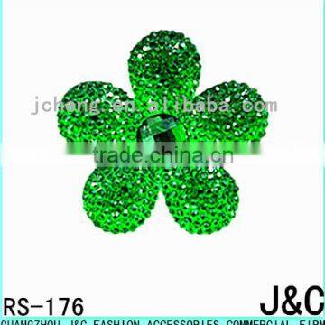 star effect flower shaped resin stone