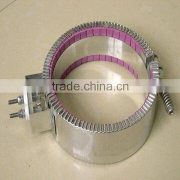 Ceramic electric band heater for plastic extruder