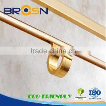 China Cheap Price Bathroom / Golden Color /Double Bar Towel Shelf #15002 photo-3