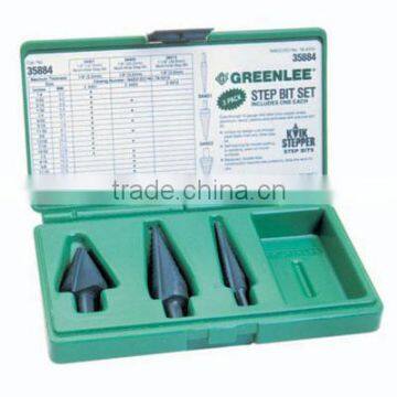 Kwik Stepper Step Bits, Hole Sizes From 1/8 Through 1-3/8