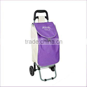 600D Polyester Two Wheel Foldable Shopping Cart With Handle photo-2
