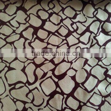 Luxury Irregular Texture Design Fleece Base Blackout Jacquard Curtain Fabric