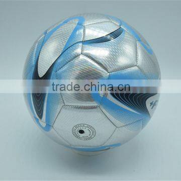 Soccer Ball , Custom Sliver Metallic PVC Leather Soccer Ball Football photo-5