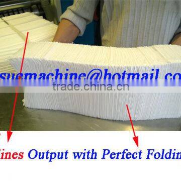 Italy Design 2lines 800 Piece Per Minute Embossing Printing High Speed Automatic Dinner Napkin Paper Manufacturing Machine photo-2