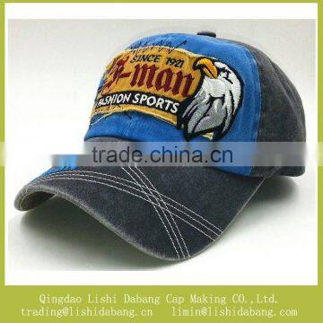 100% cotton twill baseball cap embroider eagle logo fashion cap