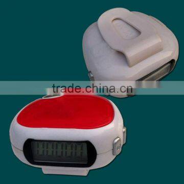 2013 novelty apple design multiufnction pedometer with scan radio