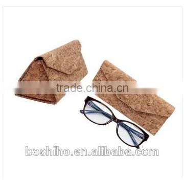 Custom Eco-friendly cork fodable glasses case magnetic cover