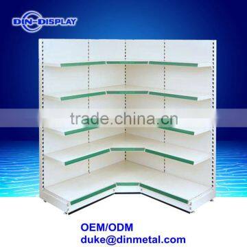 OEM/ODM custom supermarket corner shelving corner wall shelf
