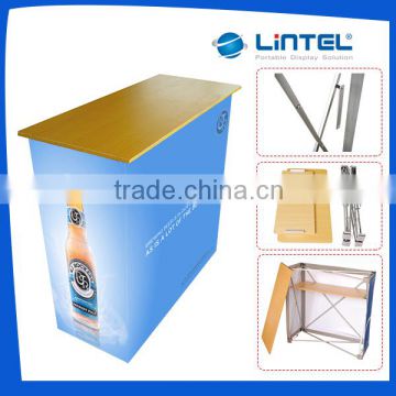 fast assemble fabric pop up promotion table