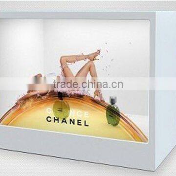 46 inch transparent LCD panel Clock transparent lcd display