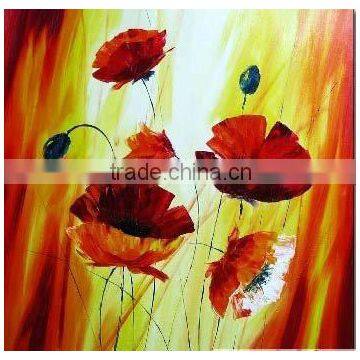 Handmade flower oil painting