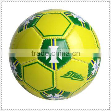2014 Brazil world cup PVC soccer ball/football print with client's logo and design