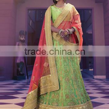 Sanctified Sea Green Net Lehenga Choli/fancy lehenga choli/Lehenga Choli Wholesaler In India