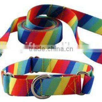 High Quality Adjustable Nylon Dog Collar and Leash Set for Small Medium Pets photo-2