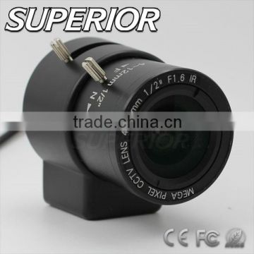 focal length 4-12mm varifocal lenses best quality 2megapixel manual focus night vision cctv camera lens