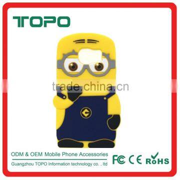 Cute Cartoon Yellow Despicable Me Minion 3D Toy Silicone Phone Case Cover for Samsung s7 s7 edge