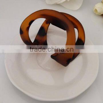 Ladies Black Brown Plastic Butterfly Style Hairpin Hair Claw Clip Goody Claw Clip Curved Pack of 3 photo-4