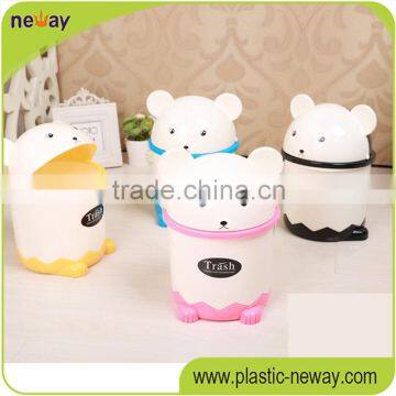 standing Household Colorful Eco-friendly cute Panda customized waste bin