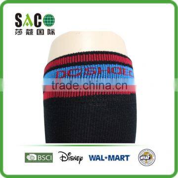 Personality Stripe English Letter Jacquard Black Knee High Cotton Sports Socks photo-4