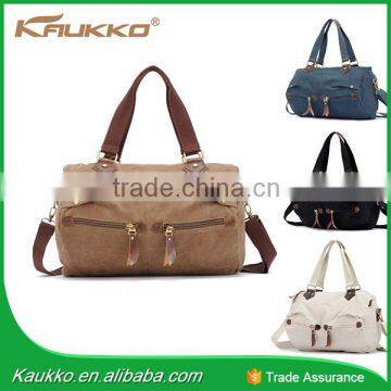 Kaukko canvas brown mens travel bag 5228