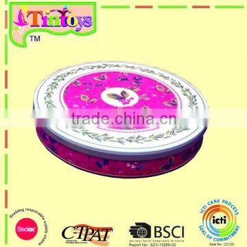 gold size chocolate round tin box